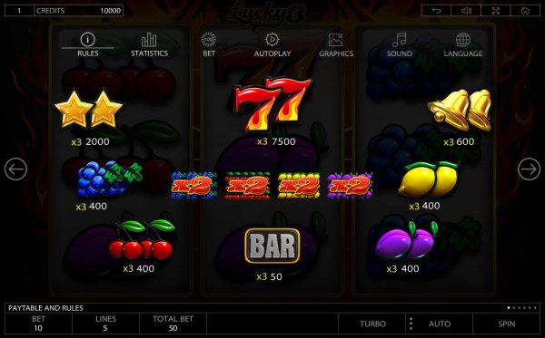Lucky Streak 3 by Casino Codes