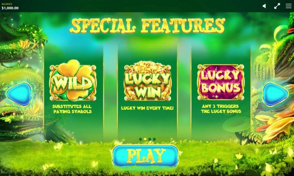 Shamrock Wild, Lucky Win and Lucky Bonus Symbols by Casino Codes