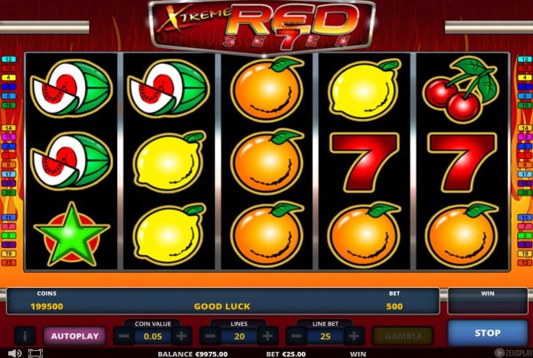 Casino Codes - Main game board featuring five reels and 20 paylines with a $6,250 max payout.