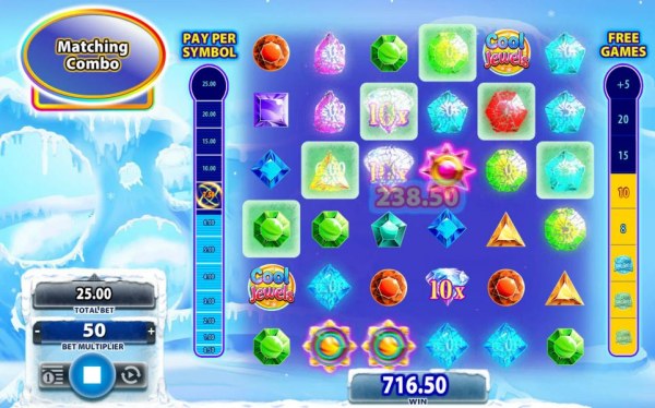 more winning combinations and 10x multipliers raise the pay per symbol meter higher - Casino Codes