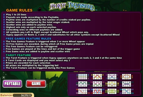 Casino Codes image of Tarot Treasure