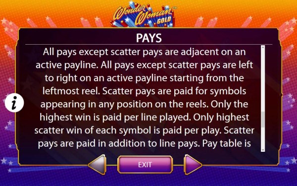 Casino Codes - Pay Rules