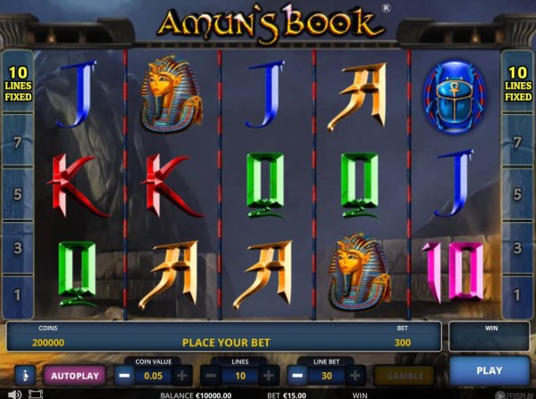 Amun's Book by Casino Codes