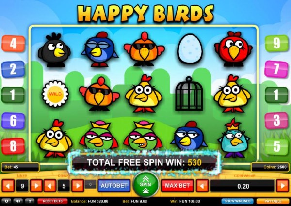 Casino Codes image of Happy Birds