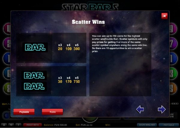 Starbars screenshot