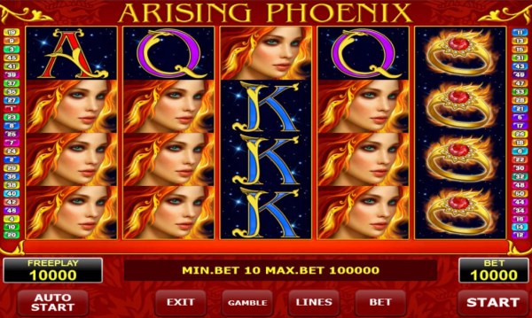Casino Codes - Main game board featuring five reels and 50 paylines with a $1,000,000 max payout.