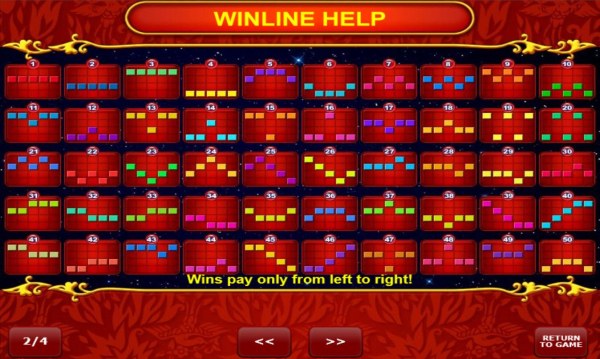 Win Lines 1-50 - Casino Codes
