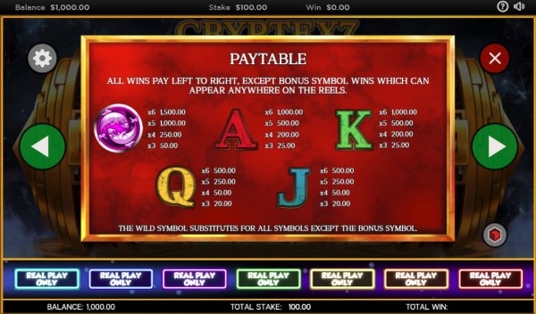 Casino Codes - Low Value Symbols