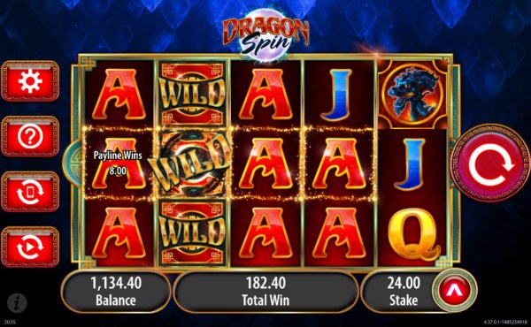 Multiple Ace winning paylines triggers a 182.40 big win! - Casino Codes