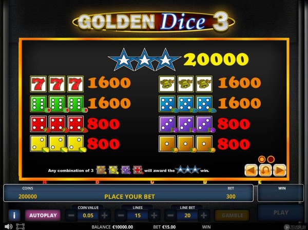 Golden Dice 3 screenshot