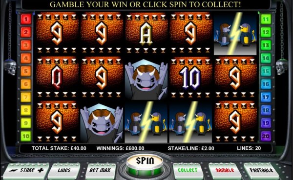 Casino Codes image of Creatures of Rock