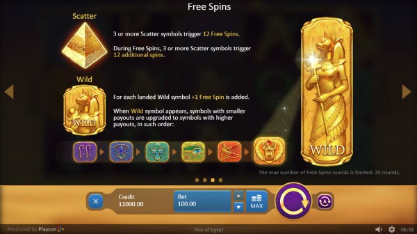 Casino Codes image of Rise of Egypt