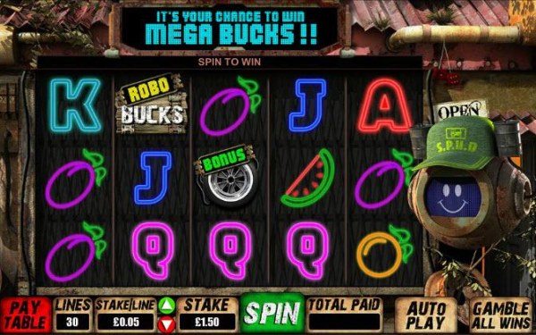 Casino Codes image of Robo Bucks Garage