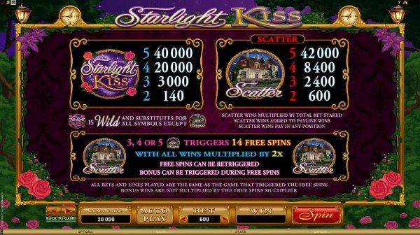 Casino Codes image of Starlight Kiss