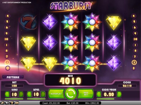 Casino Codes image of Starburst