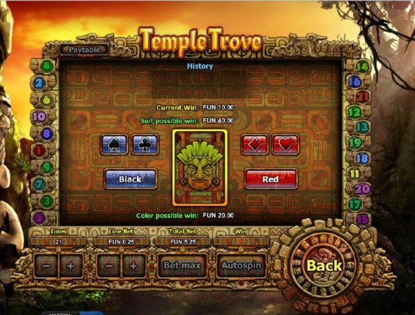 Temple Trove by Casino Codes