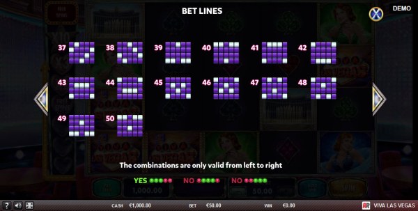 Casino Codes - Paylines 37-50