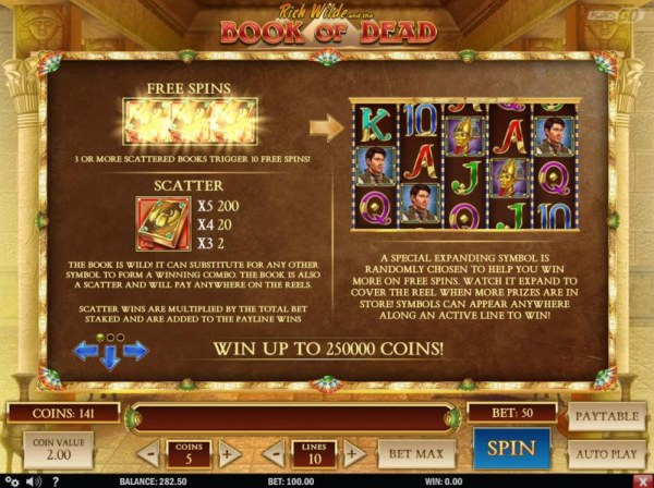 Rich Wilde and the Book of Dead by Casino Codes