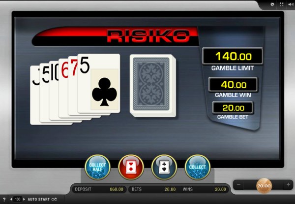 Casino Codes - Red or Black Gamble feature
