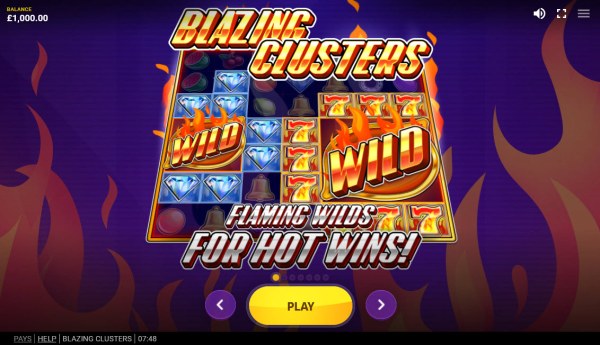 Casino Codes image of Blazing Clusters