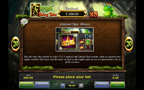 Colossal Spin Bonus Game Rules by Casino Codes