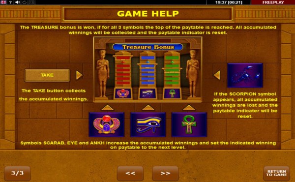 Scarab Treasure screenshot
