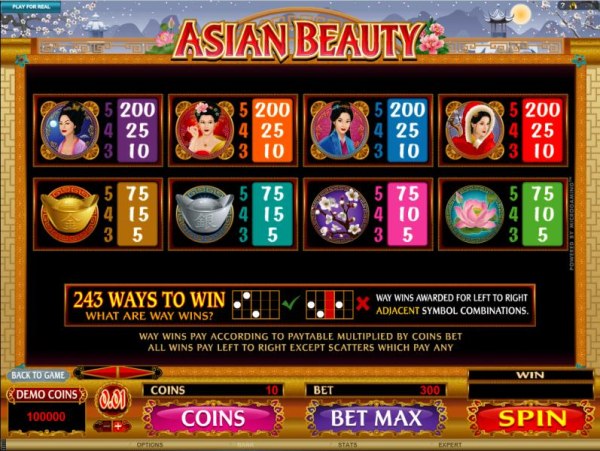 Casino Codes image of Asian Beauty
