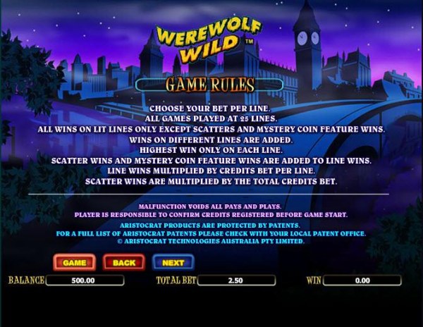 Casino Codes image of Werewolf Wild