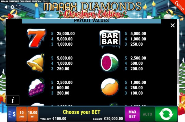 Maaax Diamonds Christmas Edition by Casino Codes