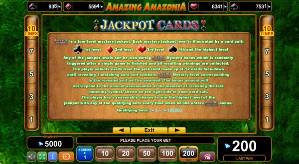 Casino Codes image of Amazing Amazonia