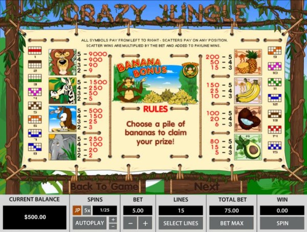 Crazy Jungle by Casino Codes