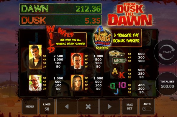 From Dusk Till Dawn by Casino Codes