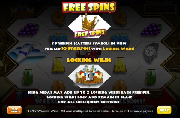3 freespin scatter symbols in a view trigger 10 freespins with locking wilds by Casino Codes