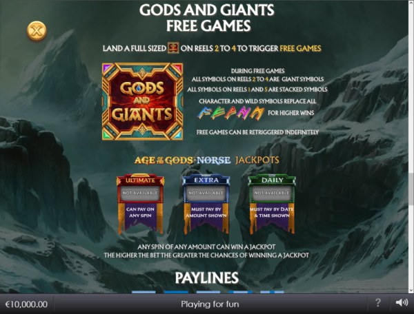 Age of the Gods Norse Gods and Giants by Casino Codes