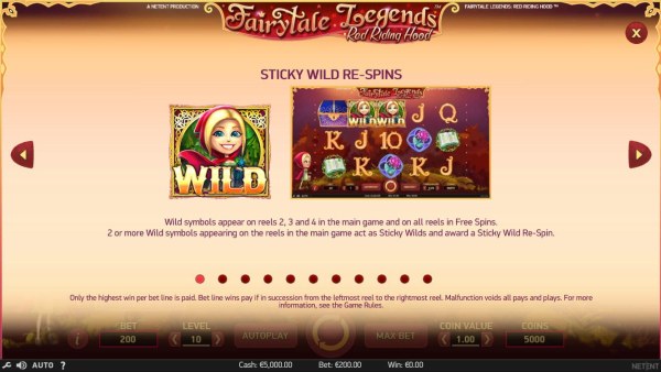 Casino Codes - Sticky Wild Re-spins Rules