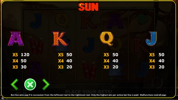 Casino Codes image of Sun