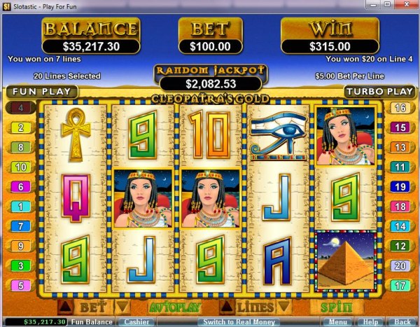 Casino Codes image of Cleopatra's Gold