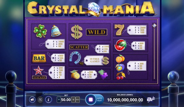 Casino Codes image of Crystal Mania