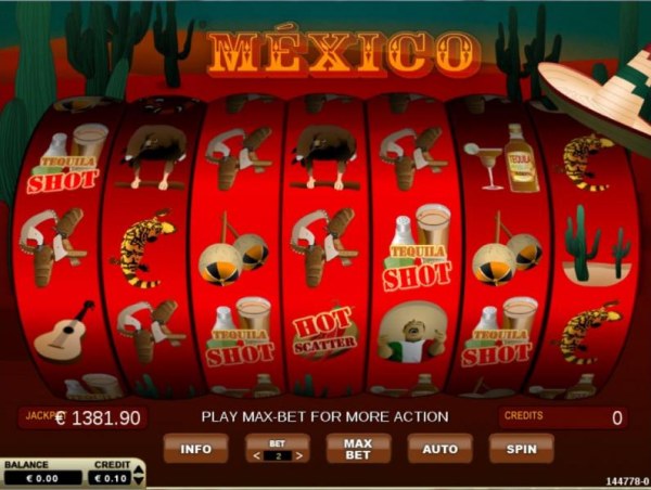 Main game board featuring seven reels and 14 paylines with a $480 max payout - Casino Codes