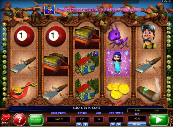 Pinocchio's Fortune by Casino Codes