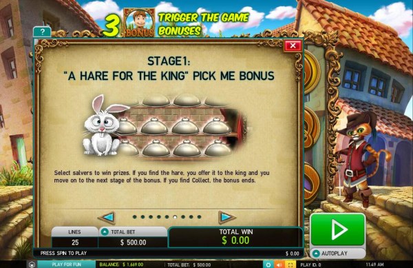 A Hare for the King Pick Me Bonus Rules by Casino Codes