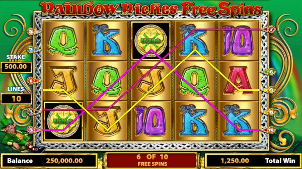 Rainbow Riches Free Spins by Casino Codes